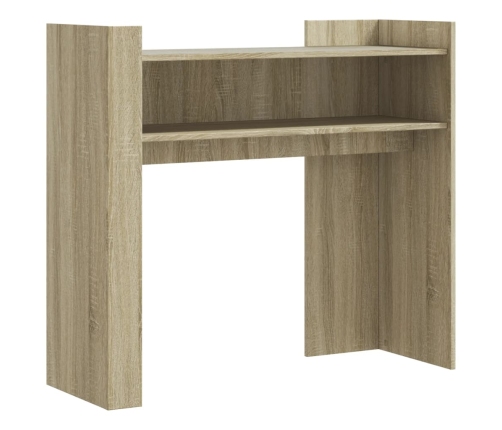 Mesa consola de madera de ingeniería roble Sonoma 100x35x90 cm