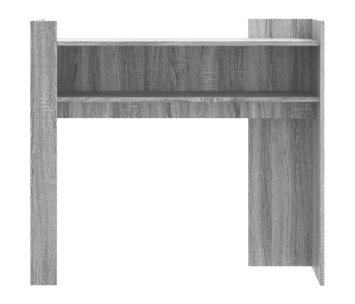 Mesa consola de madera de ingeniería gris Sonoma 100x35x90 cm