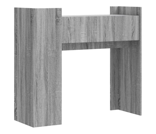 Mesa consola de madera de ingeniería gris Sonoma 100x35x90 cm