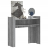 Mesa consola de madera de ingeniería gris Sonoma 100x35x90 cm