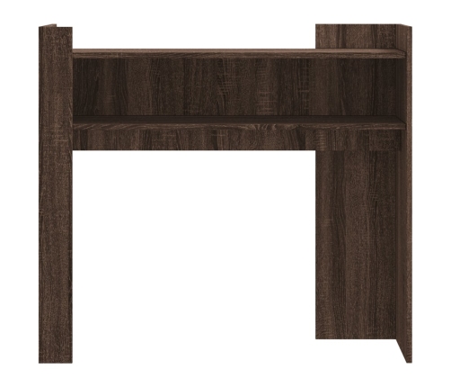 Mesa consola de madera de ingeniería marrón roble 100x35x90 cm