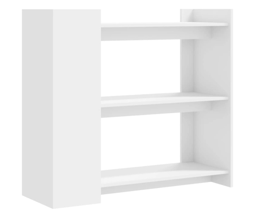 Mesa consola de madera de ingeniería blanca 100x35x90 cm