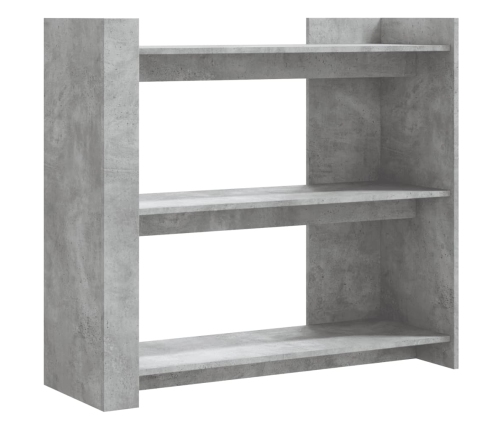 Mesa consola de madera de ingeniería gris hormigón 100x35x90 cm