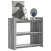 Mesa consola de madera de ingeniería gris Sonoma 100x35x90 cm