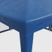 Carpa para fiestas con 8 paredes de malla HDPE azul 4x4 m