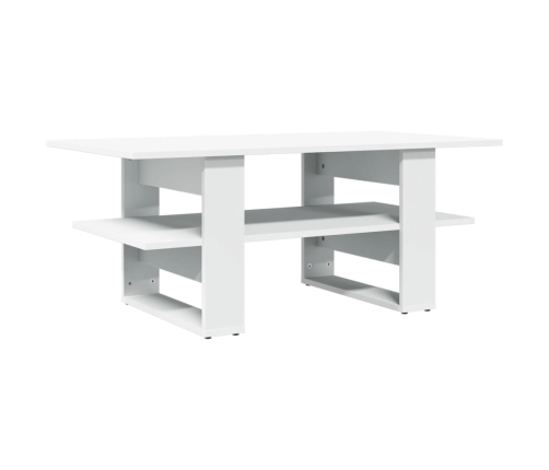 Mesa de centro madera de ingeniería blanco 102x55x42 cm