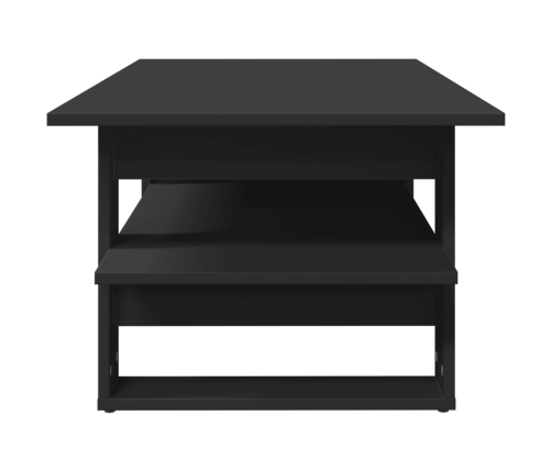 Mesa de centro madera de ingeniería negra 102x55x42 cm