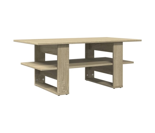 Mesa de centro madera de ingeniería roble Sonoma 102x55x42 cm