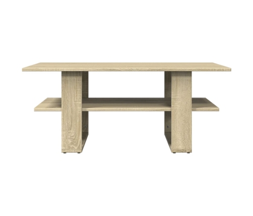 Mesa de centro madera de ingeniería roble Sonoma 102x55x42 cm