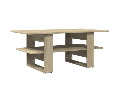 Mesa de centro madera de ingeniería roble Sonoma 102x55x42 cm