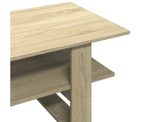 Mesa de centro madera de ingeniería roble Sonoma 102x55x42 cm