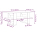 Mesa de centro madera de ingeniería roble Sonoma 102x55x42 cm