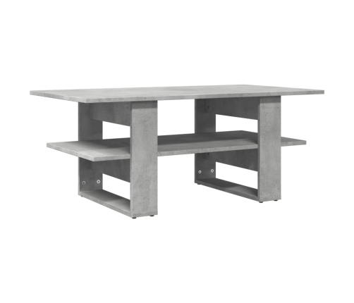 Mesa de centro madera de ingeniería gris hormigón 102x55x42 cm