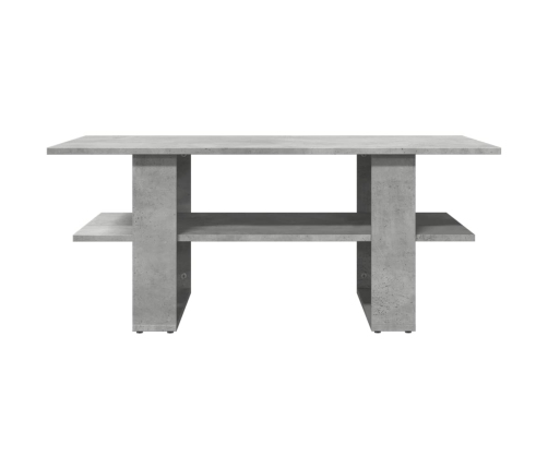 Mesa de centro madera de ingeniería gris hormigón 102x55x42 cm