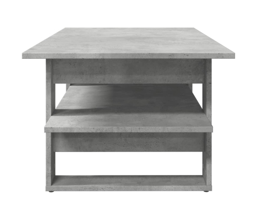 Mesa de centro madera de ingeniería gris hormigón 102x55x42 cm