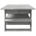 Mesa de centro madera de ingeniería gris hormigón 102x55x42 cm