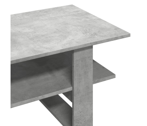 Mesa de centro madera de ingeniería gris hormigón 102x55x42 cm