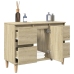 Armario de lavabo madera contrachapada roble Sonoma 80x33x60 cm