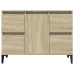 Armario de lavabo madera contrachapada roble Sonoma 80x33x60 cm