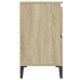 Armario de lavabo madera contrachapada roble Sonoma 80x33x60 cm