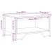 Mesa de centro madera de ingeniería roble Sonoma 75x51x40 cm