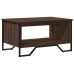 Mesa de centro madera de ingeniería marrón roble 75x51x40 cm