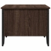 Mesa de centro madera de ingeniería marrón roble 75x51x40 cm