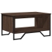 Mesa de centro madera de ingeniería marrón roble 75x51x40 cm