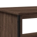 Mesa de centro madera de ingeniería marrón roble 75x51x40 cm