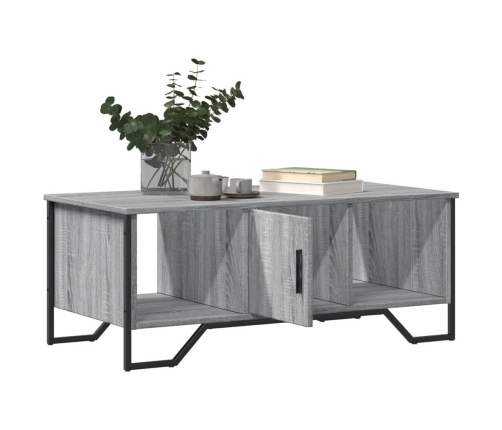 Mesa de centro madera de ingeniería gris Sonoma 100x51x40 cm