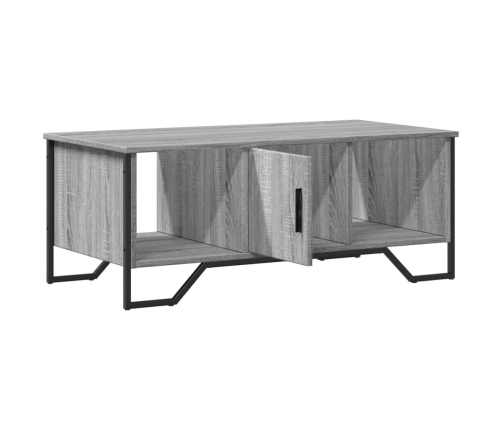 Mesa de centro madera de ingeniería gris Sonoma 100x51x40 cm