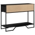 Mesa consola madera de ingeniería negra 100x35x74,5 cm