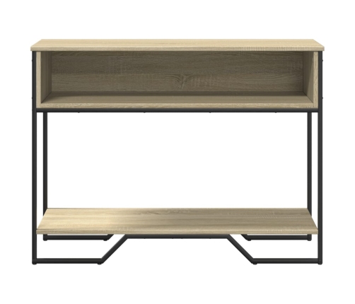 Mesa consola madera de ingeniería roble Sonoma 100x35x74,5 cm