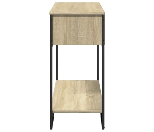 Mesa consola madera de ingeniería roble Sonoma 100x35x74,5 cm