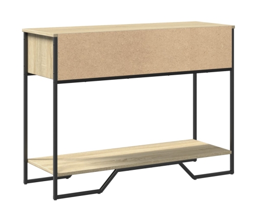 Mesa consola madera de ingeniería roble Sonoma 100x35x74,5 cm