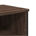 Mesa consola madera de ingeniería marrón roble 100x35x74,5 cm