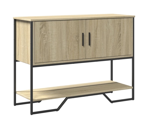 Mesa consola madera de ingeniería roble Sonoma 100x35x74,5 cm