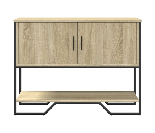 Mesa consola madera de ingeniería roble Sonoma 100x35x74,5 cm