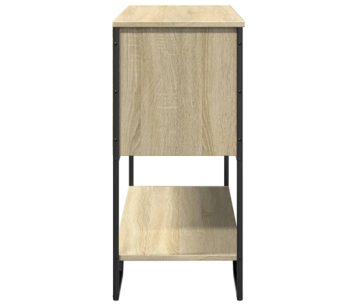 Mesa consola madera de ingeniería roble Sonoma 100x35x74,5 cm