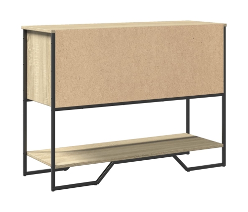 Mesa consola madera de ingeniería roble Sonoma 100x35x74,5 cm