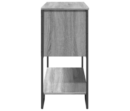 Mesa consola madera de ingeniería gris Sonoma 100x35x74,5 cm