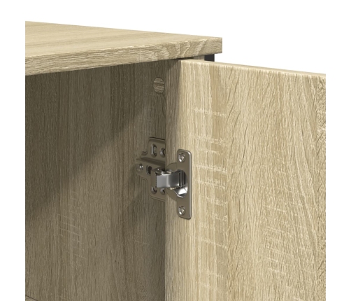 Aparador madera de ingeniería roble Sonoma 78x35,5x74,5 cm