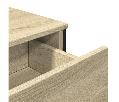 Aparador de madera de ingeniería roble Sonoma 79,5x35,5x74,5 cm