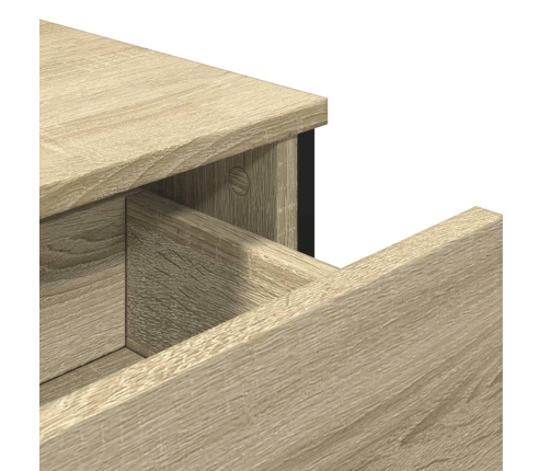 Aparador madera de ingeniería roble Sonoma 97x32,5x74,5 cm