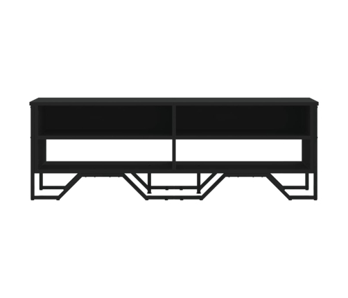 Mueble de TV madera de ingeniería negro 122x34x41 cm