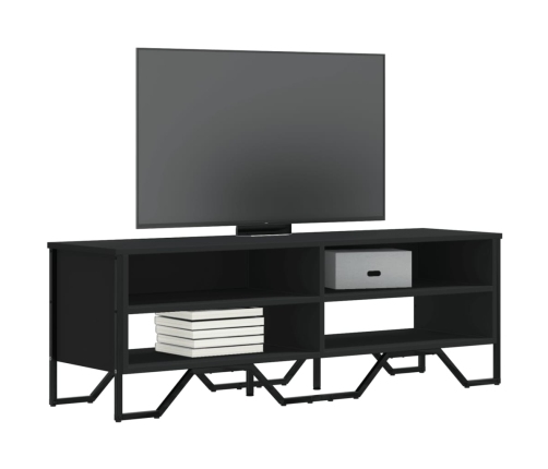 Mueble de TV madera de ingeniería negro 122x34x41 cm