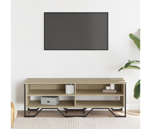 Mueble de TV madera de ingeniería roble Sonoma 122x34x41 cm