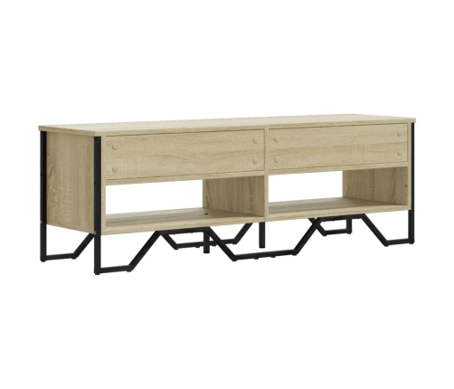 Mueble de TV madera de ingeniería roble Sonoma 122x34x41 cm