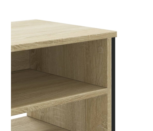 Mueble de TV madera de ingeniería roble Sonoma 122x34x41 cm