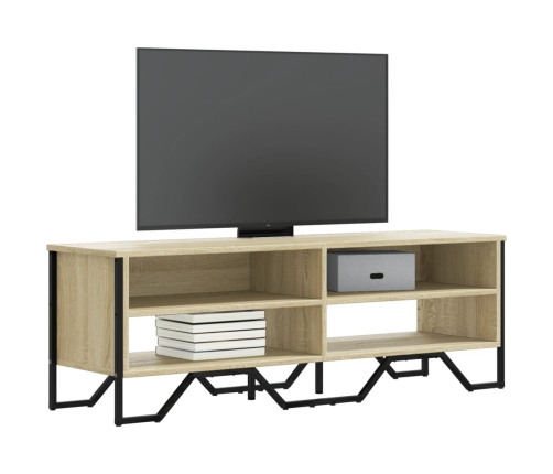 Mueble de TV madera de ingeniería roble Sonoma 122x34x41 cm